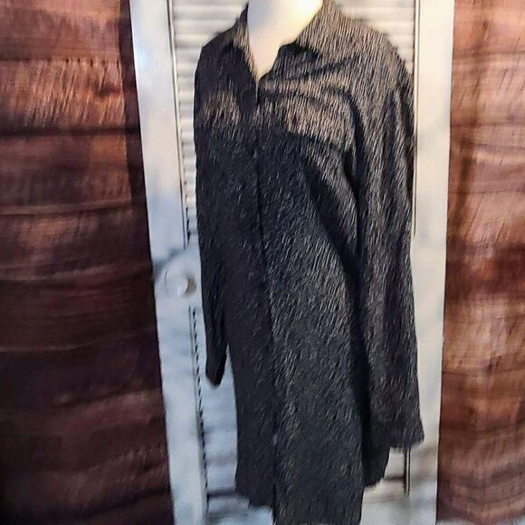 Lord & Taylor Lg Speckled Shirtdress - Picture 3 of 9